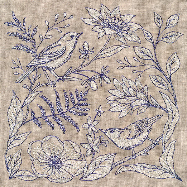 Birds and Botanicals Tapestry Square - Image 5