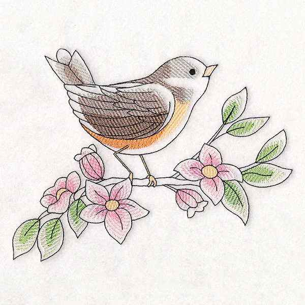 Birds & Blooms - American Robin - Image 7
