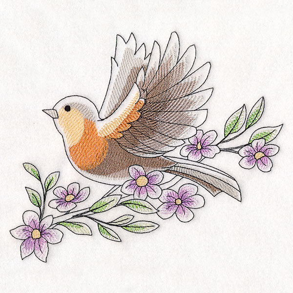 Birds & Blooms - European Robin - Image 7