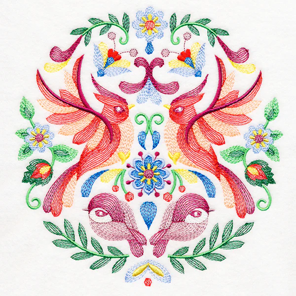 Birds Folk Art Crest - Image 5