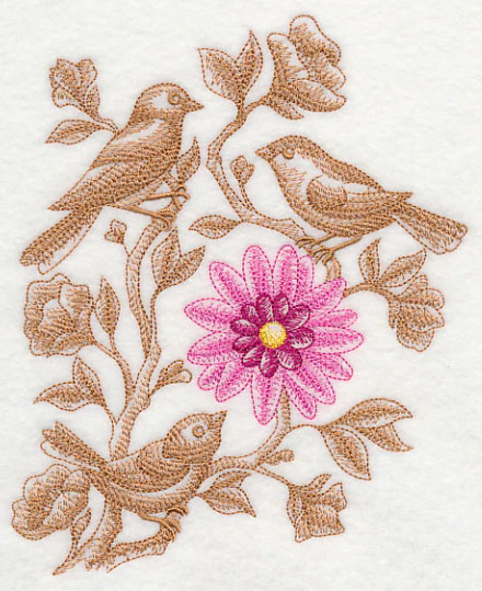 Birds in Bloom (Toile) - Image 3