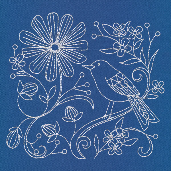 Birds of a Feather 1 (Whitework) - Image 2