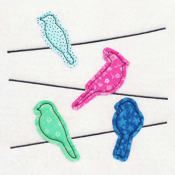 Birds on a Wire (Crafty Cut Applique) - Image 2