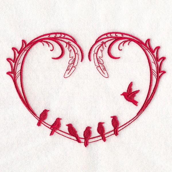 Birds on a Wire Heart - Image 7