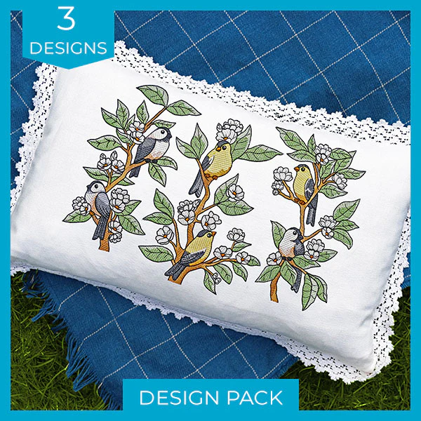 Birds on Flowering Branches Design Pack - Image 3