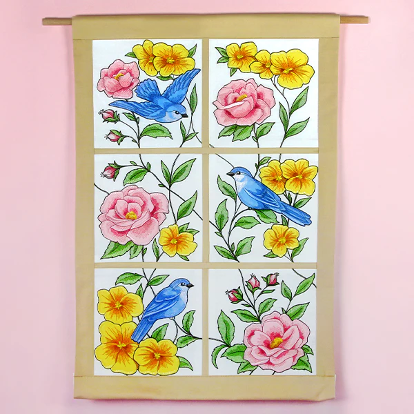 Birdwatching & Dreaming Panel - Middle Right (Heirloom Applique) - Image 14