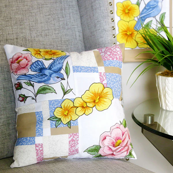 Birdwatching & Dreaming - Pink Flower 1 (Heirloom Applique) - Image 6