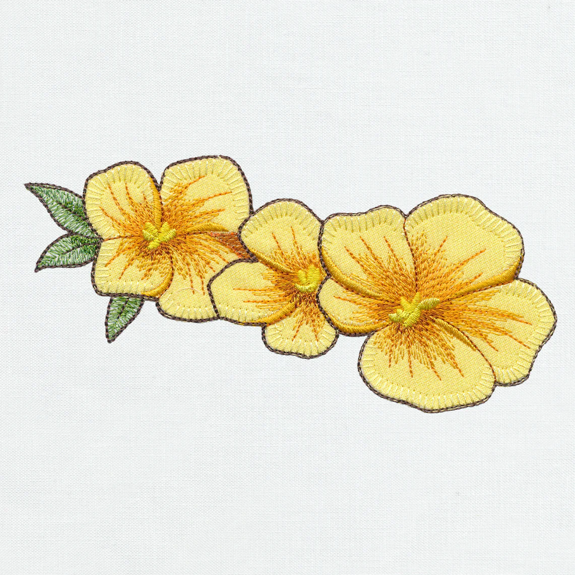 Birdwatching & Dreaming - Yellow Flower Border (Heirloom Applique) - Image 3