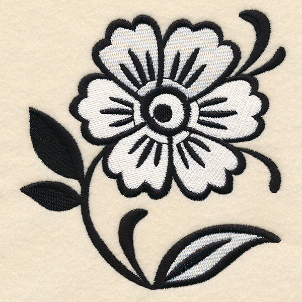 Black and White Floral Accent - Image 2