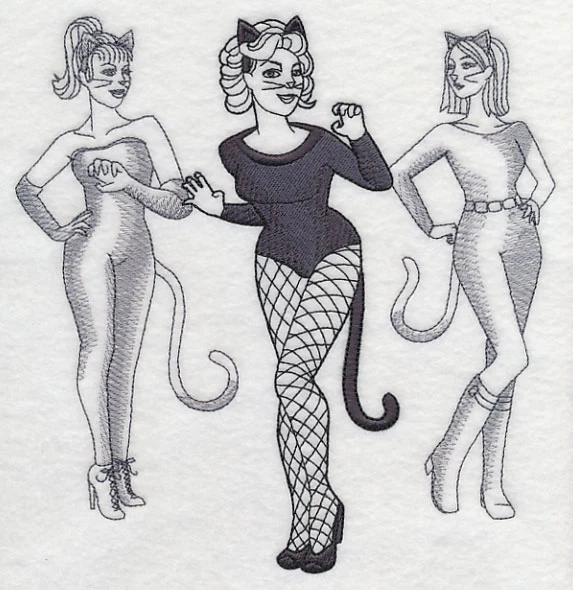 Black Cat Costume Fashion Plate - Image 5