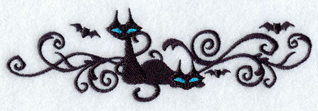Black Cat Filigree Border - Image 2
