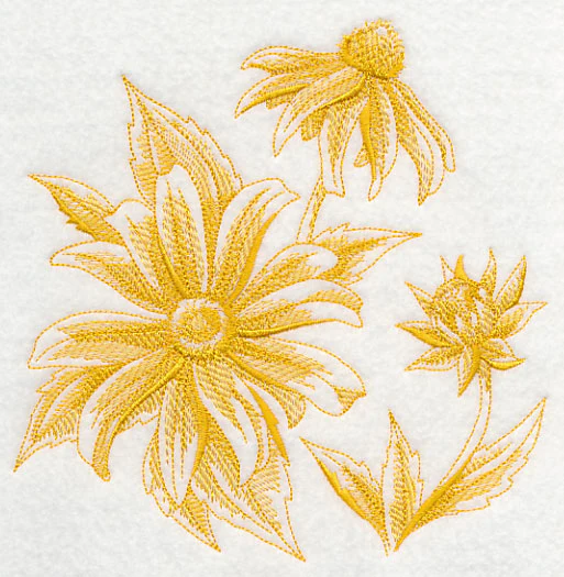 Black-Eyed Susan Botanical (Toile) - Image 2