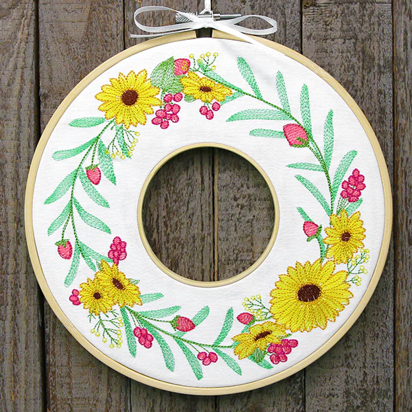 Black-Eyed Susan Botanical Wreath - Image 14