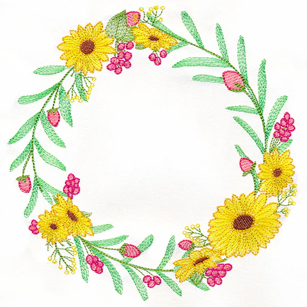 Black-Eyed Susan Botanical Wreath - Image 4