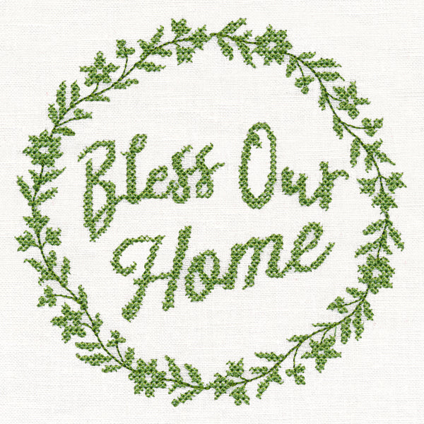 Bless Our Home Wreath (Cross Stitch) - Image 4