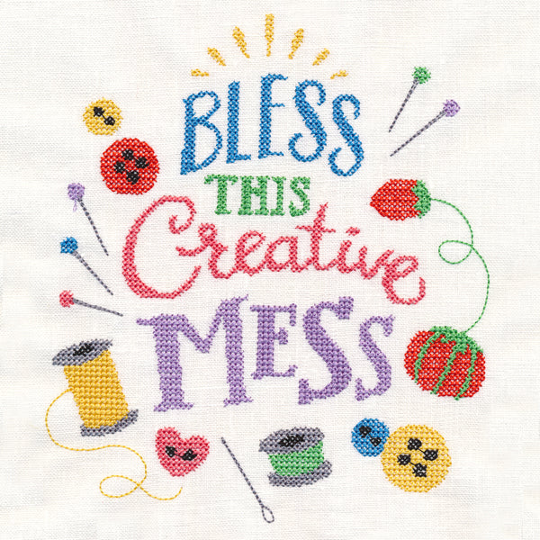 Bless This Creative Mess (Cross Stitch) - Image 2