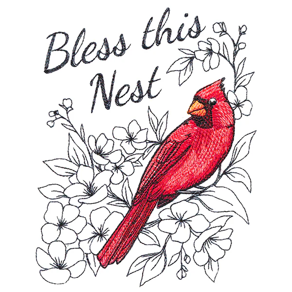 Bless This Nest Cardinal - Image 3