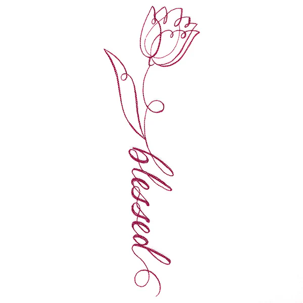 Blessed Calligraphy in Bloom - Tulip - Image 6
