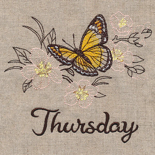 Blessed Thursday - Monarch & Almond Blossom - Image 3