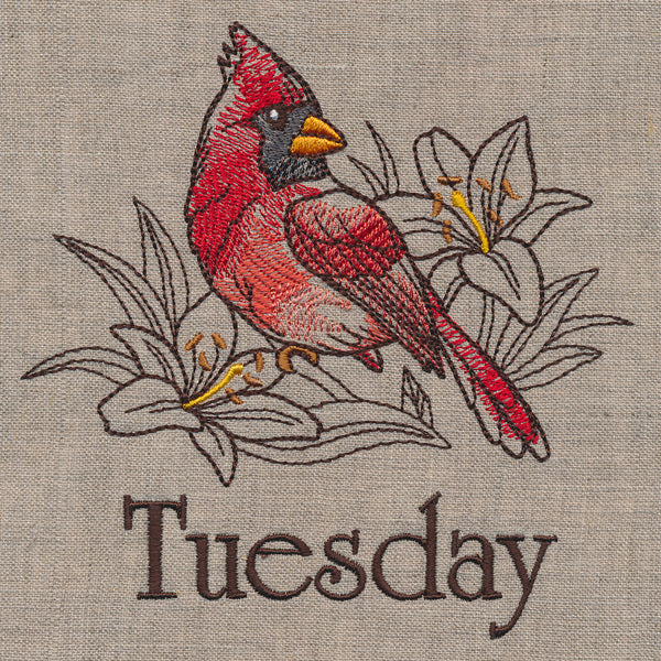 Blessed Tuesday - Cardinal and Lilies - Image 3
