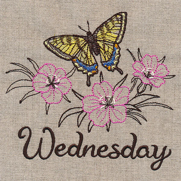 Blessed Wednesday - Tiger Swallowtail & Corncockle - Image 3