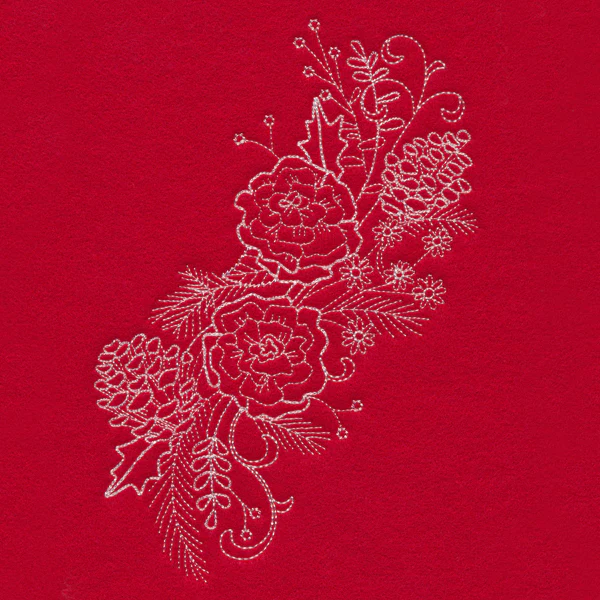 Blissful Carnation Spray (Whitework) - Image 3