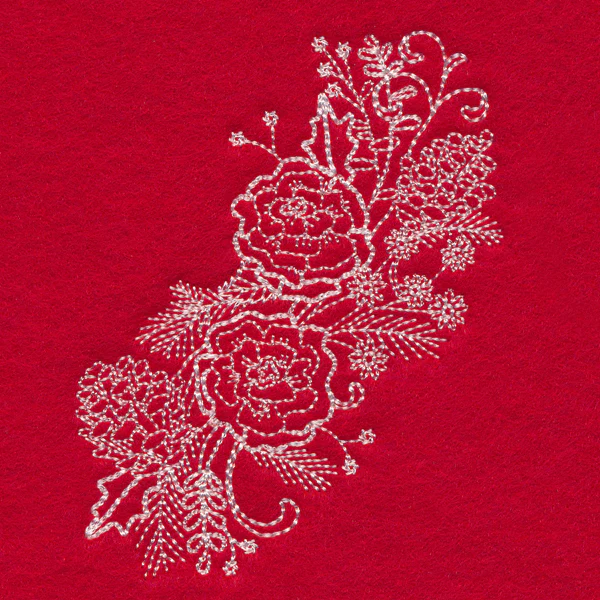 Blissful Carnation Spray (Whitework) - Image 5