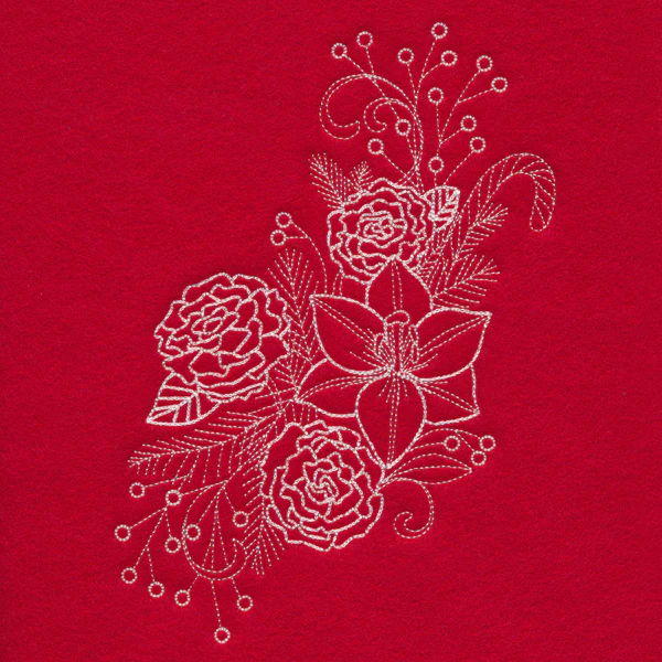 Blissful Lily Spray (Whitework) - Image 3