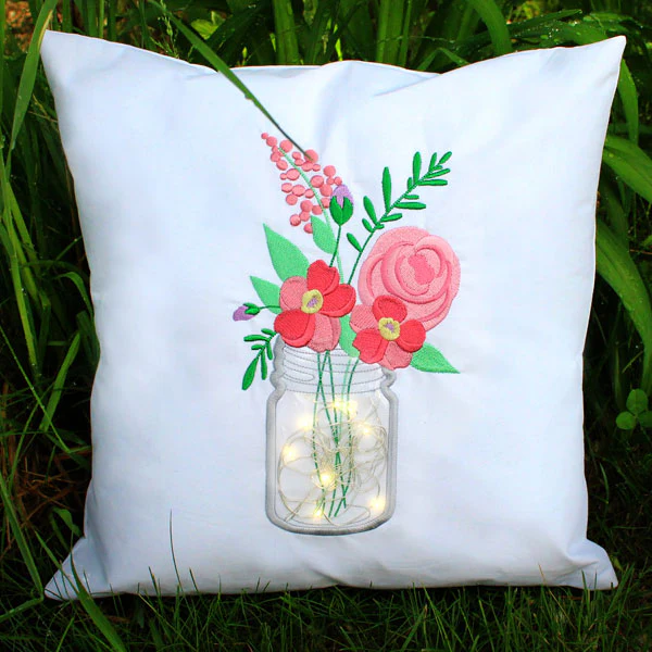 Blissful Petal Party Mason Jar (Vinyl Applique) - Image 6