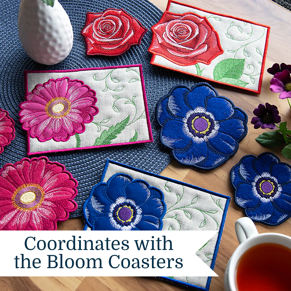 Bloom Mug Rug - Lily (In-the-Hoop) - Image 2