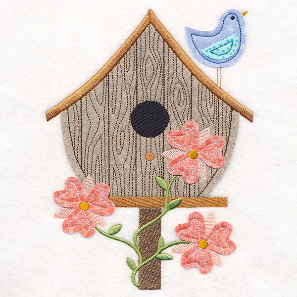Blooming Birdhouse (Crafty Cut Applique) - Image 2