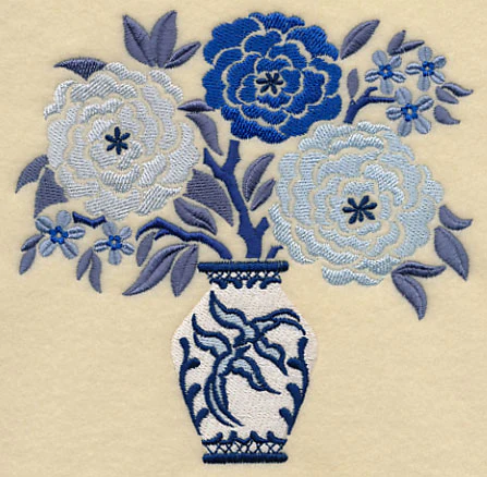 Blooming Blue Willow Bouquet - Image 3