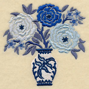 Blooming Blue Willow Bouquet - Image 5