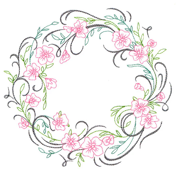 Blooming Calligraphic Wreath - Image 3