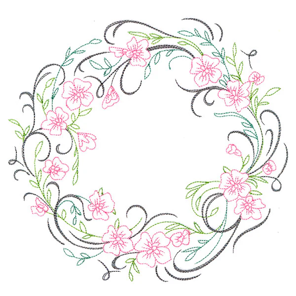 Blooming Calligraphic Wreath - Image 9