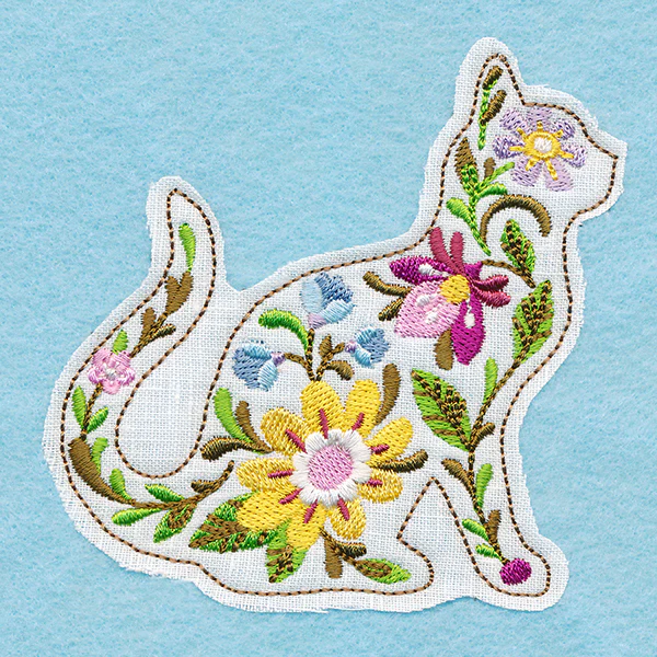 Blooming Cat (Crafty Cut Applique) - Image 5