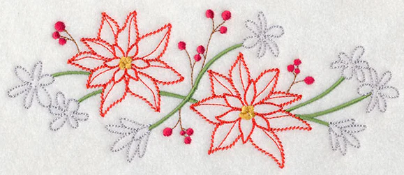 Blooming December Border (Vintage) - Image 3
