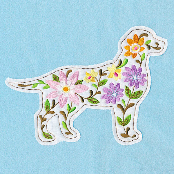 Blooming Dog (Crafty Cut Applique) - Image 5