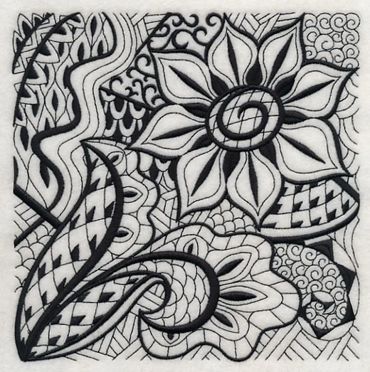 Blooming Elegance (Blackwork) - Image 2