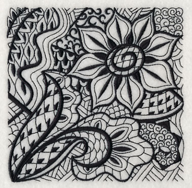 Blooming Elegance (Blackwork) - Image 4
