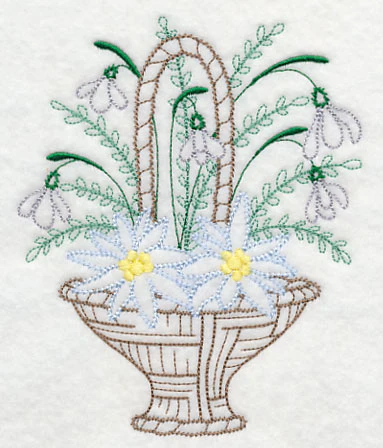 Blooming January Basket (Vintage) - Image 3