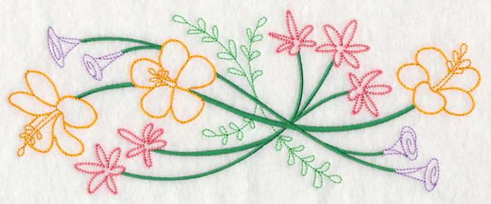 Blooming July Border (Vintage) - Image 2
