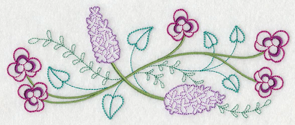 Blooming May Border (Vintage) - Image 3