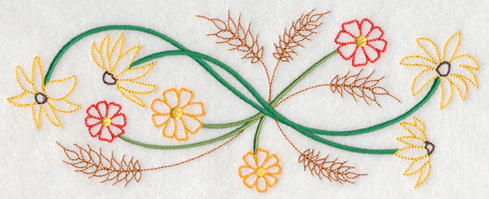 Blooming November Border (Vintage) - Image 2