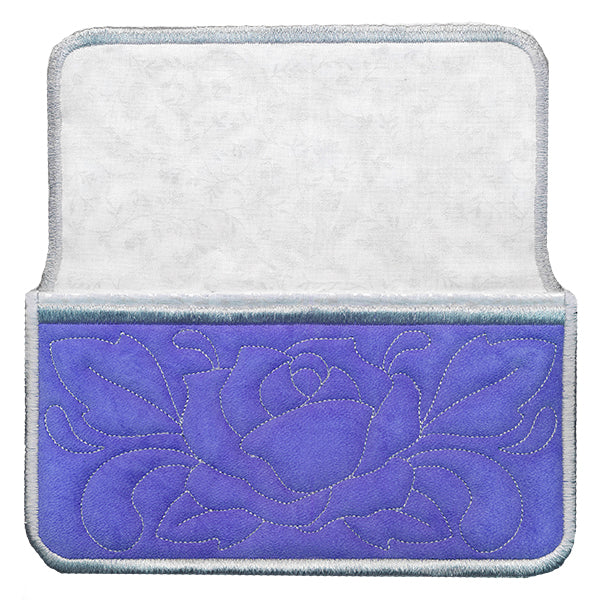 Blooming Rose Eyeglasses Case (In-the-Hoop) - Image 2