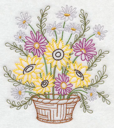 Blooming September Basket (Vintage) - Image 3