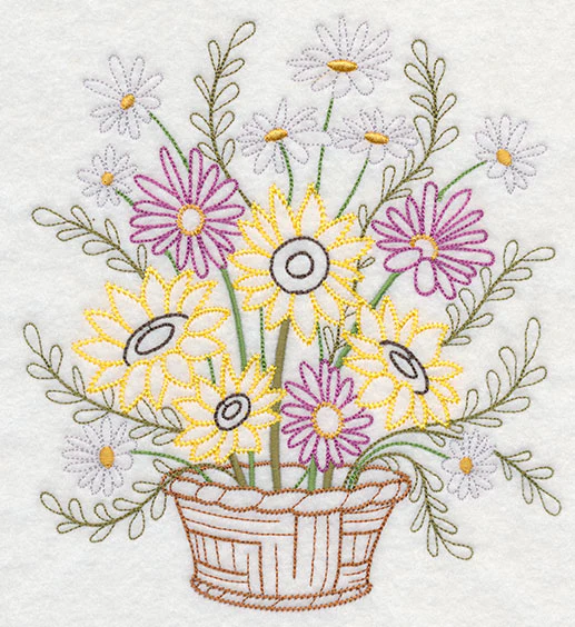 Blooming September Basket (Vintage) - Image 5