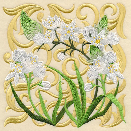 Blooming Star of Bethlehem Square - Image 2