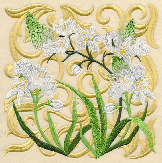 Blooming Star of Bethlehem Square - Image 5