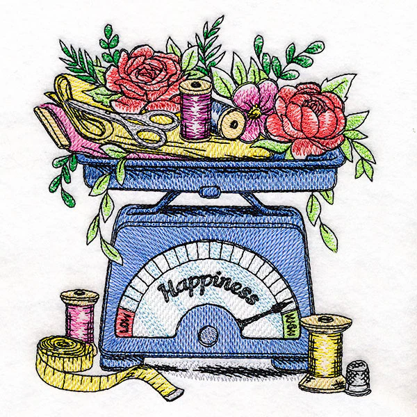 Blooms and Sewing Notions Happiness Scale - Image 3